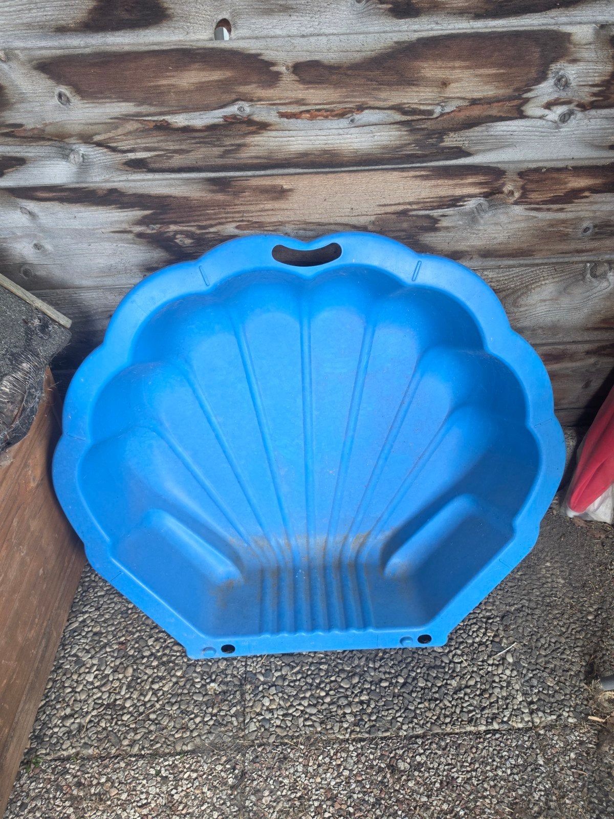 Blauwe schelp zandbak/zwembadje voor kinderen, Ophalen