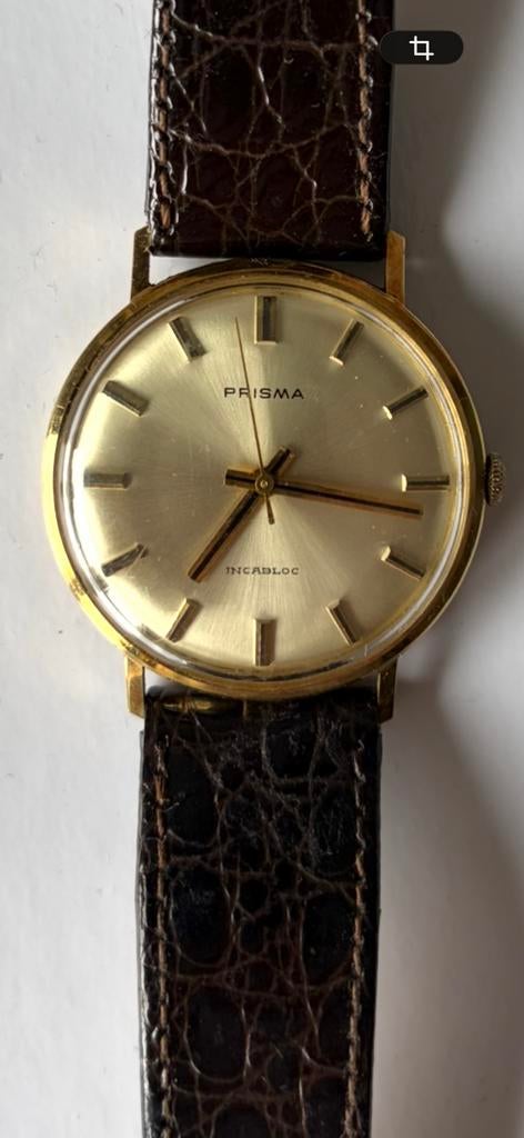 Prisma Incabloc 14 Karaat Goud Vinted Automatisch Horloge, Sieraden, Tassen en Uiterlijk, Horloges | Antiek, Overige merken, Met bandje