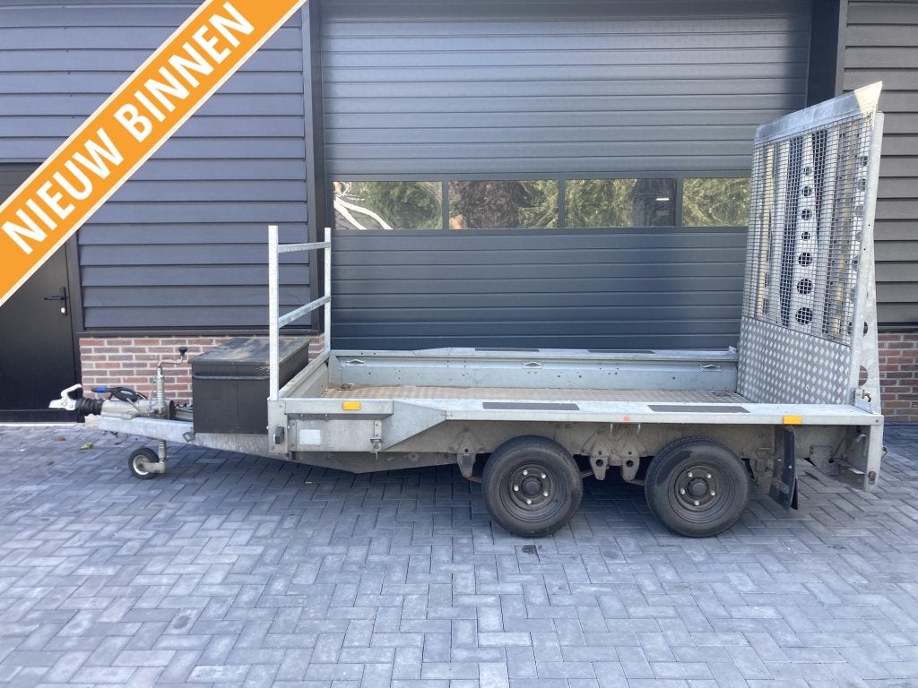 Machinetransporter oprijwagen aanhanger 3500 kg lange klep, Auto diversen, Aanhangers en Bagagewagens, Gebruikt