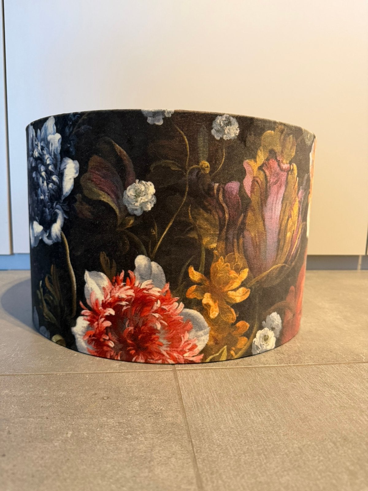 Velvet lampenkap, Ophalen, Meerkleurig, Rond, 25 cm