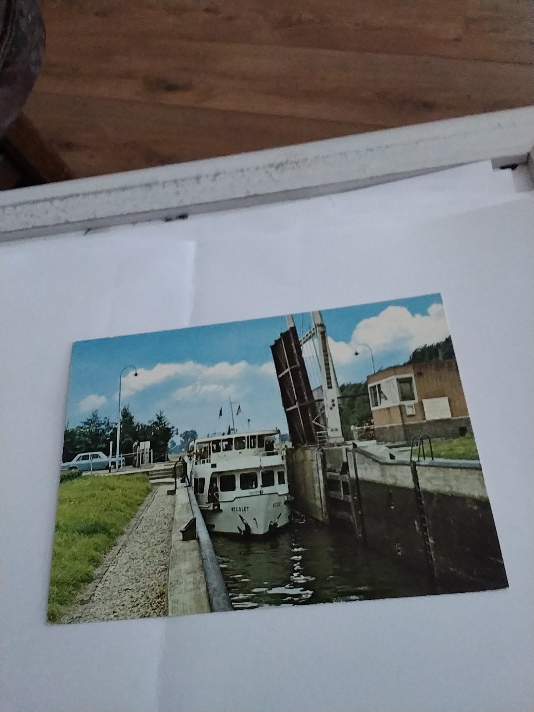 Ansichtkaart m.s. NICOLET - Bootdienst Arnhem, Ophalen of Verzenden, 1960 tot 1980, Ongelopen, Gelderland