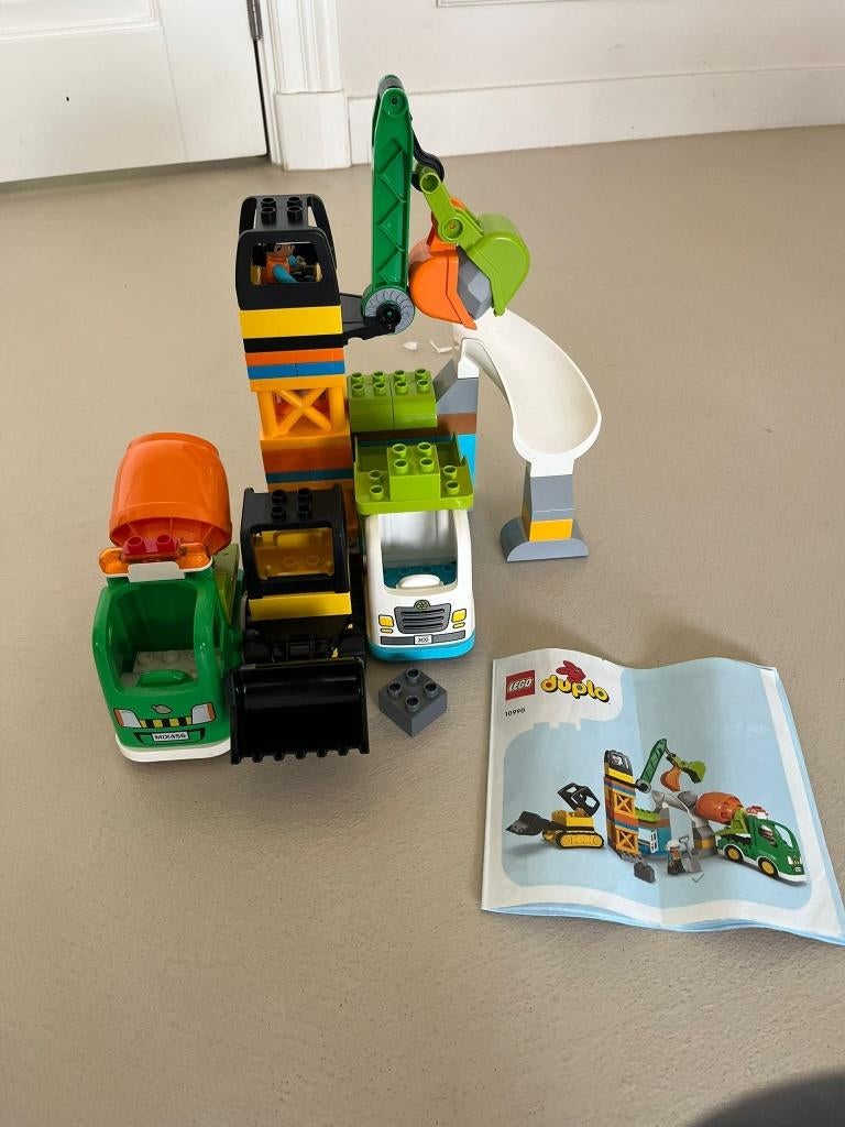 lego duplo bouwplaats 10990, Gebruikt, Overige thema's, Ophalen of Verzenden, Duplo