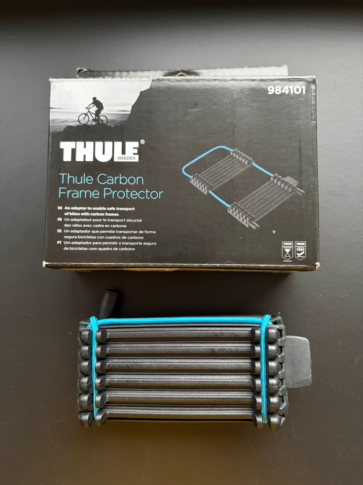 Thule carbon frame beschermer, Auto diversen, Fietsendragers, Ophalen of Verzenden, Gebruikt, Fietsendrager-accessoire