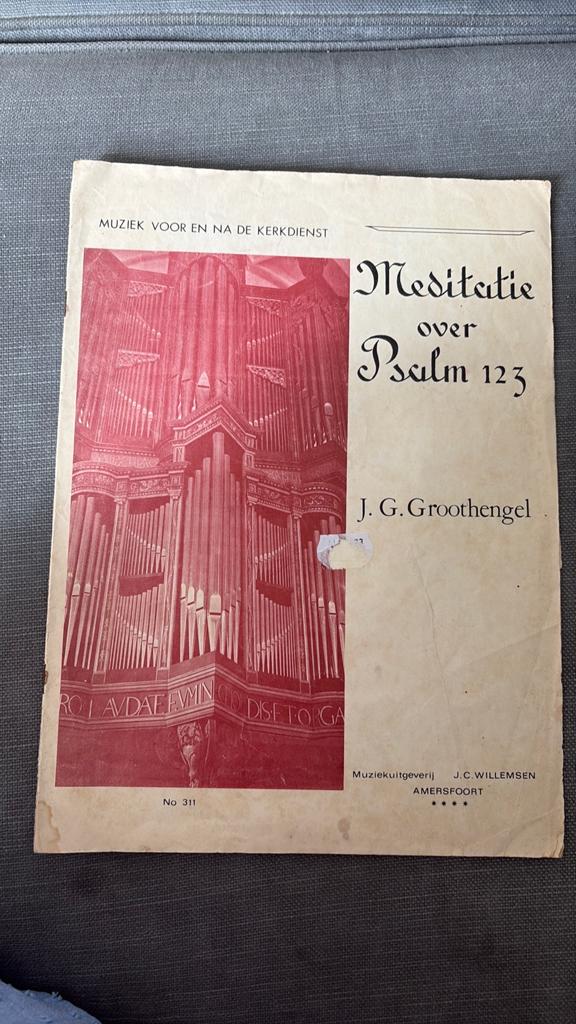 Meditatie over Psalm 123 J.G. Groothengel, Ophalen of Verzenden, Zo goed als nieuw, Artiest of Componist, Religie en Gospel