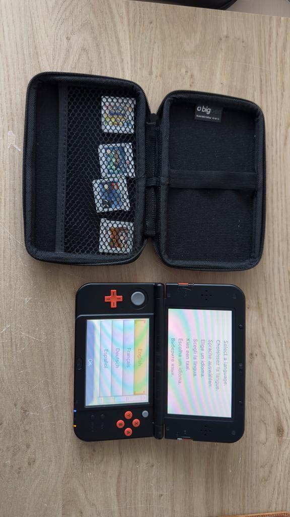 nintendo 3DS XL new, 3DS XL, Ophalen of Verzenden, Zo goed als nieuw, Met beschermhoes of tas