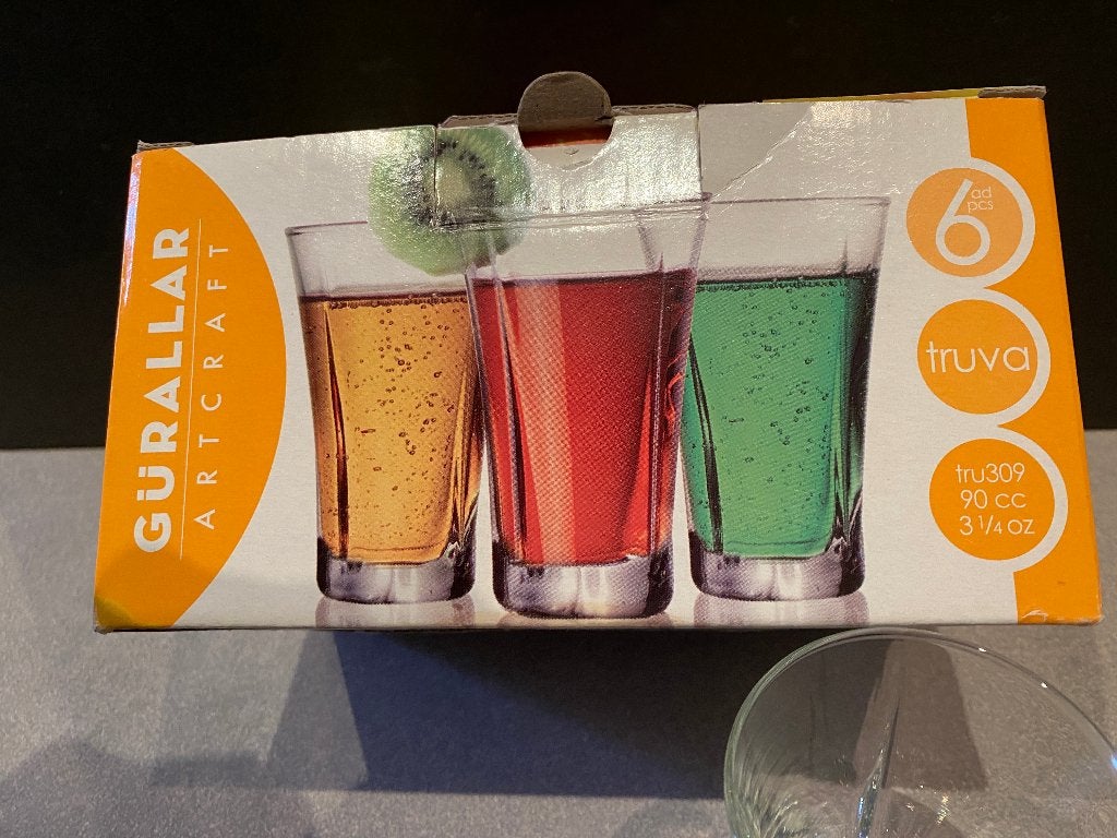 6 kleine shot/thee/amuse glaasjes, Ophalen, Zo goed als nieuw, Overige typen