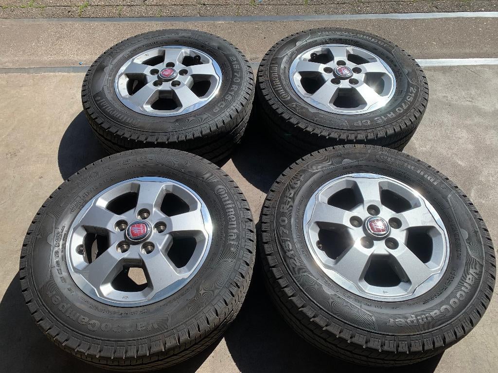 ORIGINELE FIAT DUCATO CAMPER VELGEN + BANDEN 215 70 R15C, 15 inch, ., Banden en Velgen, Nieuw