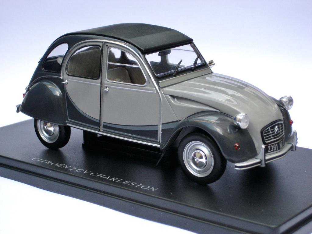 Citroen 2CV Charleston grijs/grijs Hachette #60 1:24, Hobby en Vrije tijd, Modelauto's | 1:24, Ophalen of Verzenden, Nieuw, Auto