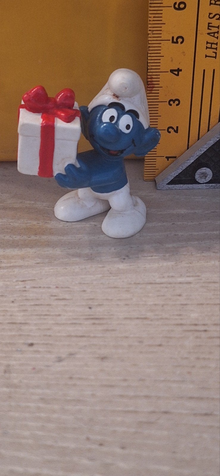 lol smurf poppetje Uit 1976 (111026), Verschillende Smurfen, ., Schleich, Ophalen of Verzenden