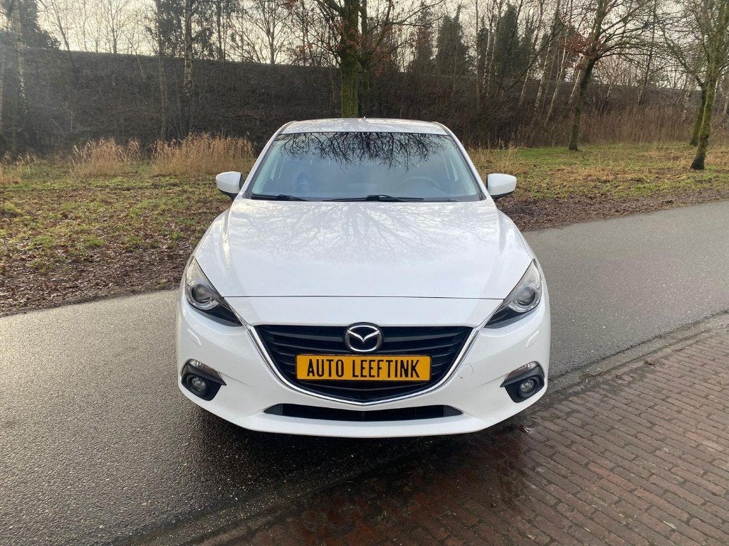 Mazda 3 Nakama, 2016, Wit, Alcantara, Dealer onderhouden, Auto's, 1998 cc, Euro 6, 4 cilinders, Alcantara