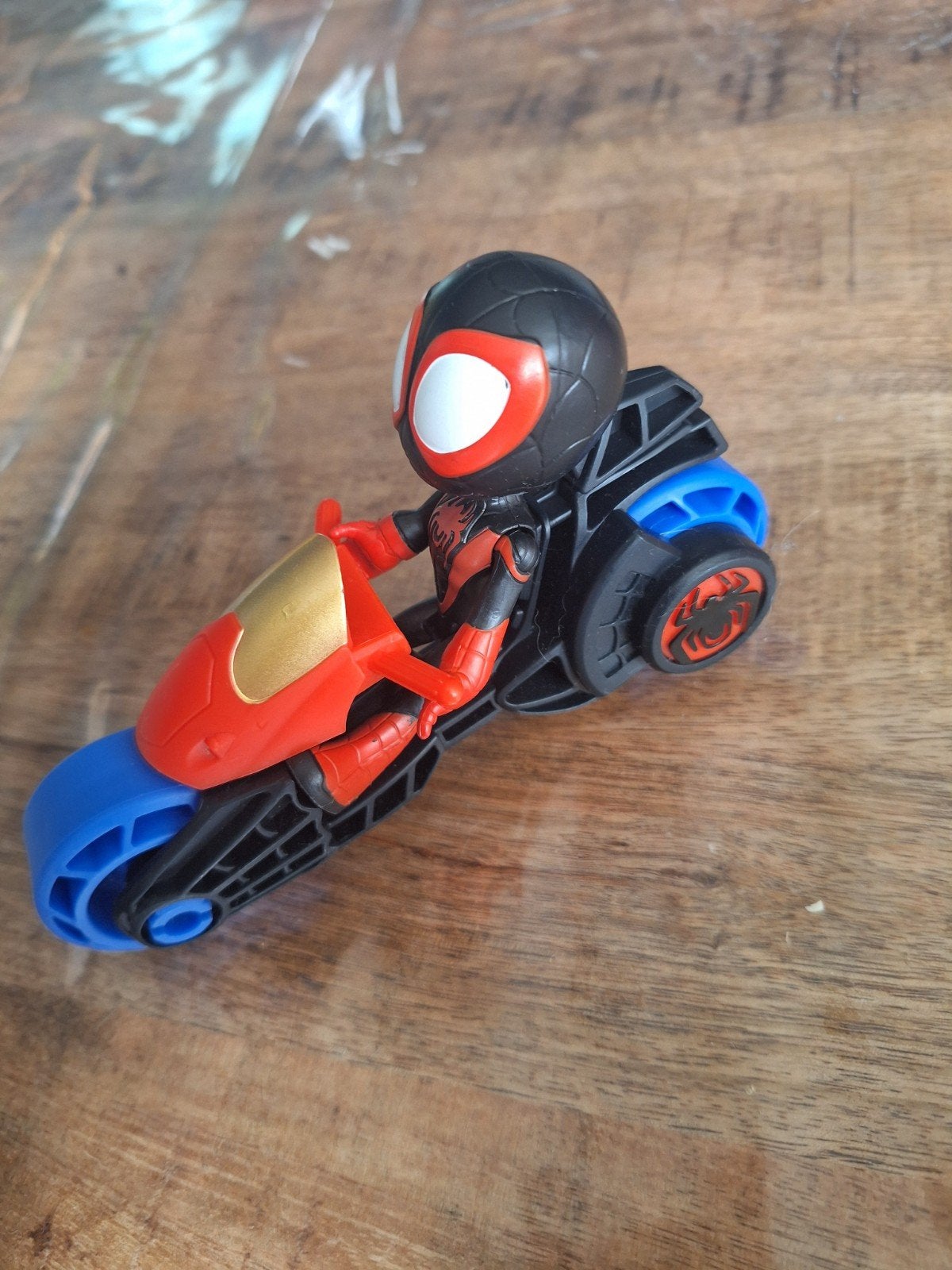 Spiderman poppetje op motor, Ophalen of Verzenden, Zo goed als nieuw