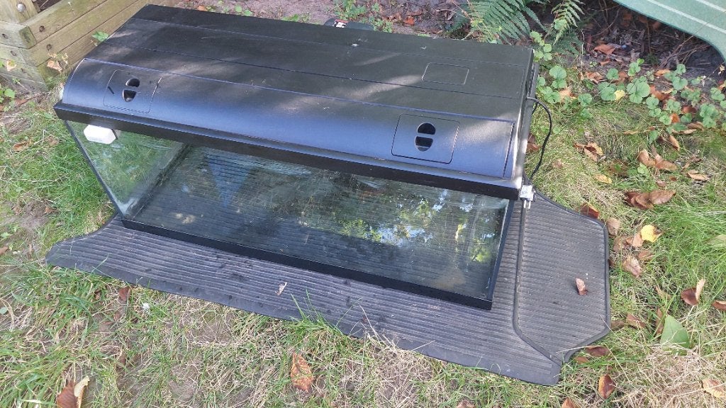 160L Aquarium 40 x 40 x 100cm met kast & toebehoren, Dieren en Toebehoren, Ophalen, Gebruikt, Leeg aquarium