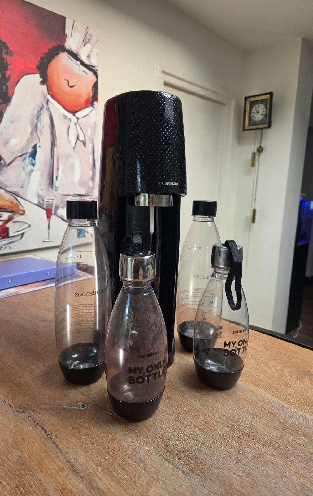 Sodastream met flessen (gebruikt, zonder cilinder), Ophalen, Gebruikt