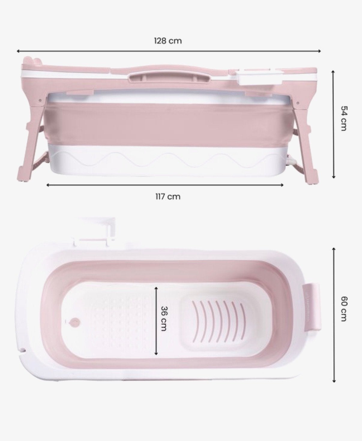 Opvouwbaar bad 128 cm Hello Bath, Kinderen en Baby's, Zo goed als nieuw, Badje, Standaard, Ophalen