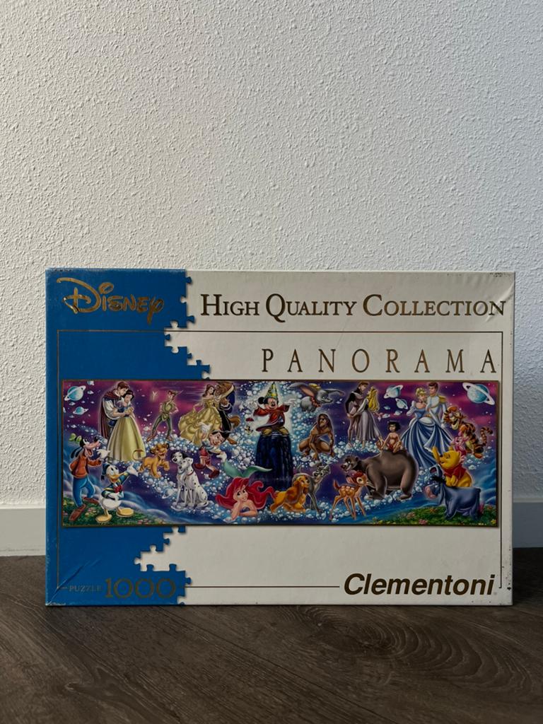Panorama Disney Karakters 1000 stukjes, Ophalen of Verzenden, 500 t/m 1500 stukjes, Zo goed als nieuw