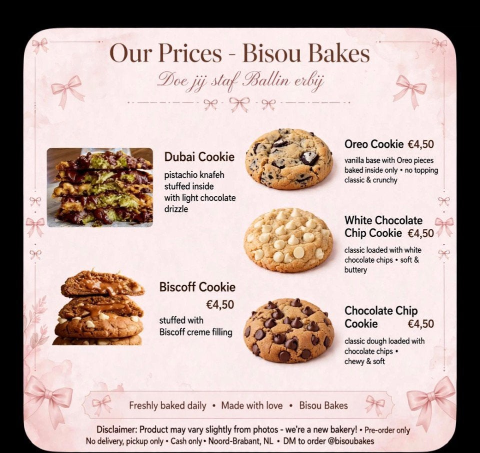 Cookies bestellen, Eén persoon, Cadeaubon