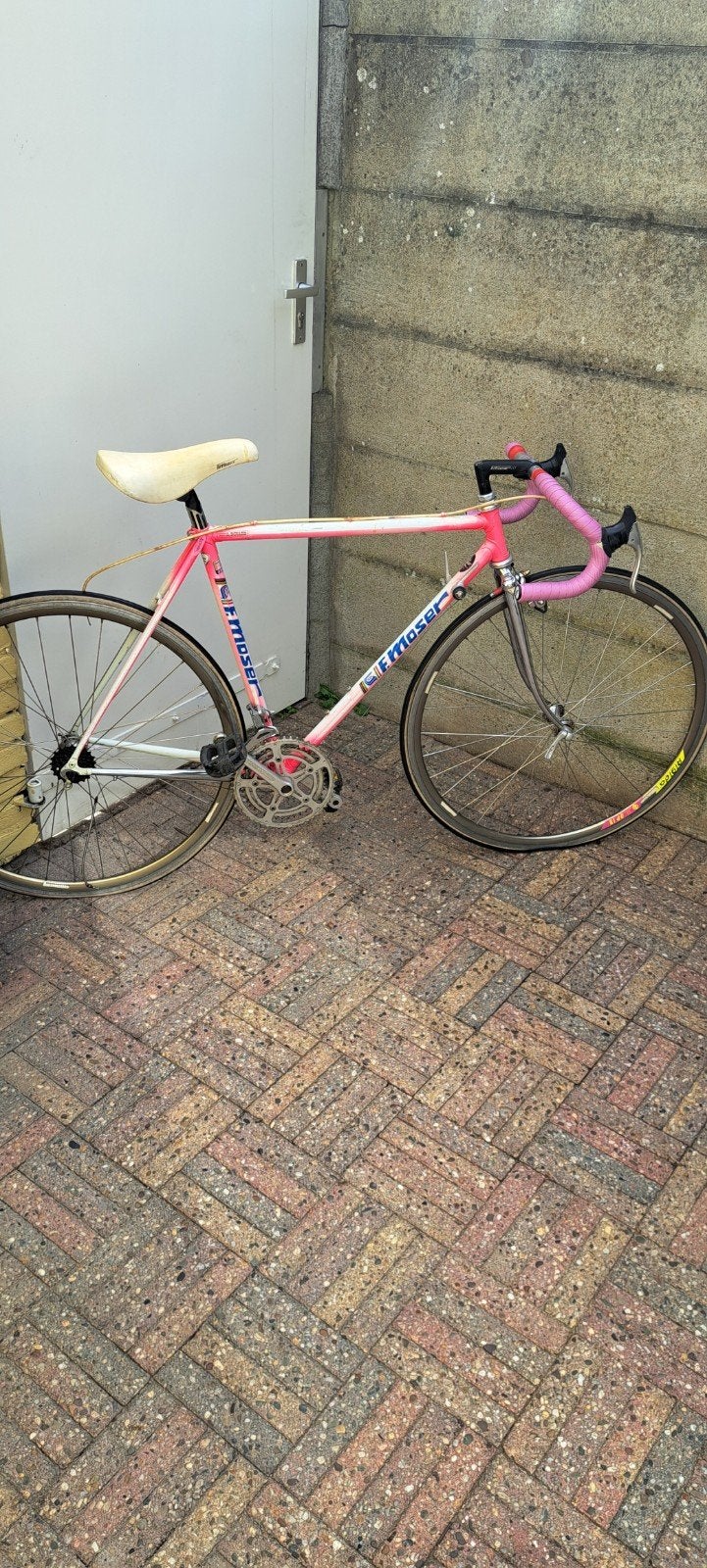 Retro racefiets F. Moser - Compleet, Fietsen en Brommers, Fietsen | Racefietsen, Ophalen