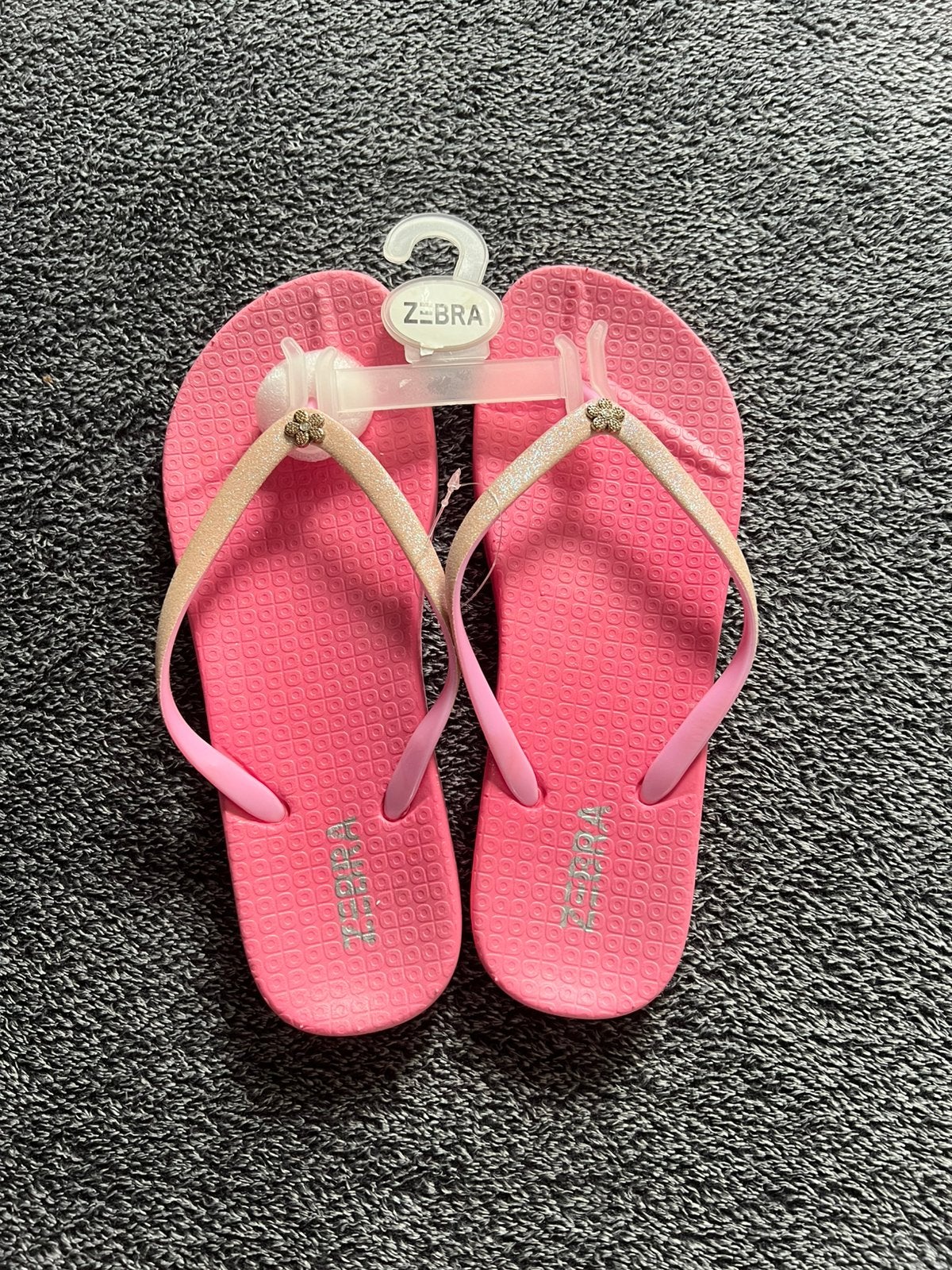 Maat 39 dames teenslippers nieuw zebra, Ophalen of Verzenden, Nieuw, Roze