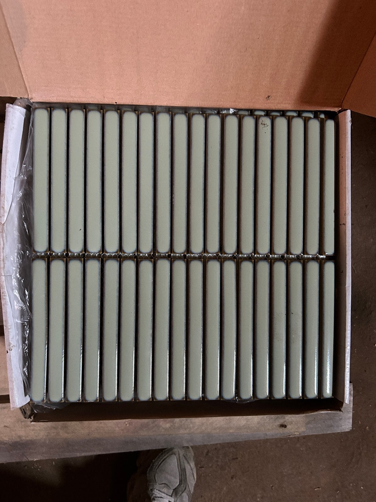 CR+ Opalo Jade groen Keramische Wandtegels mozaik, Ophalen, Nieuw, Minder dan 20 cm, Minder dan 5 m²