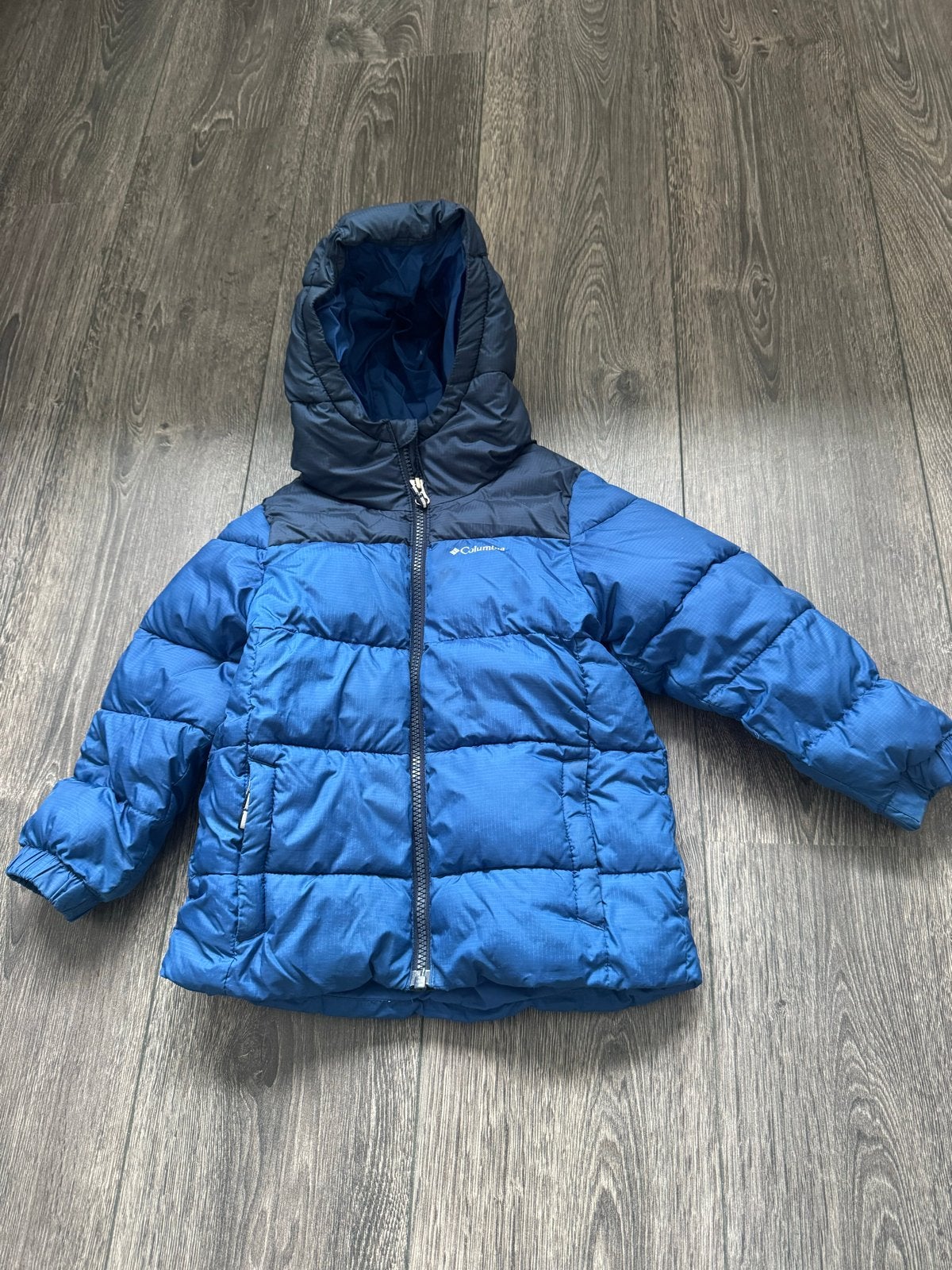 Columbia Kinder Winterjas - Blauw (Maat 4T), Ophalen, Zo goed als nieuw, Jongen of Meisje