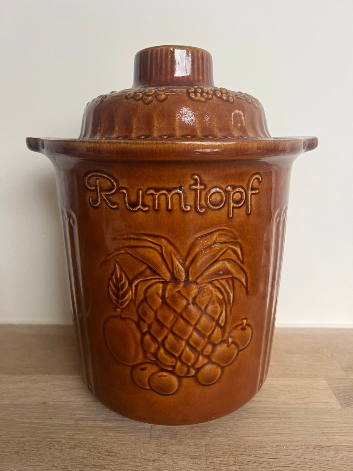 Rumtopf antiek keramisch, Ophalen, Zo goed als nieuw, Overige materialen