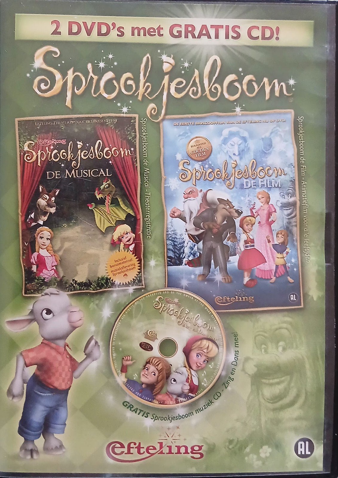 Kinder dvd.s 4 stuks zie foto.pakket 54, Alle leeftijden, Ophalen of Verzenden, Zo goed als nieuw, Europees