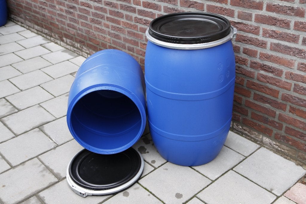 Tonnen vaten regenton 120 ltr voerton, 150 liter of meer, Ophalen, Zo goed als nieuw, Kunststof
