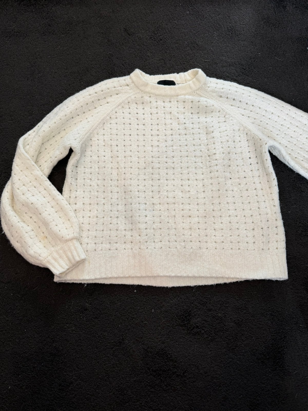Sweater Pieces wit/beige/crème maat M, Ophalen of Verzenden, Gedragen, Maat 38/40 (M), Wit