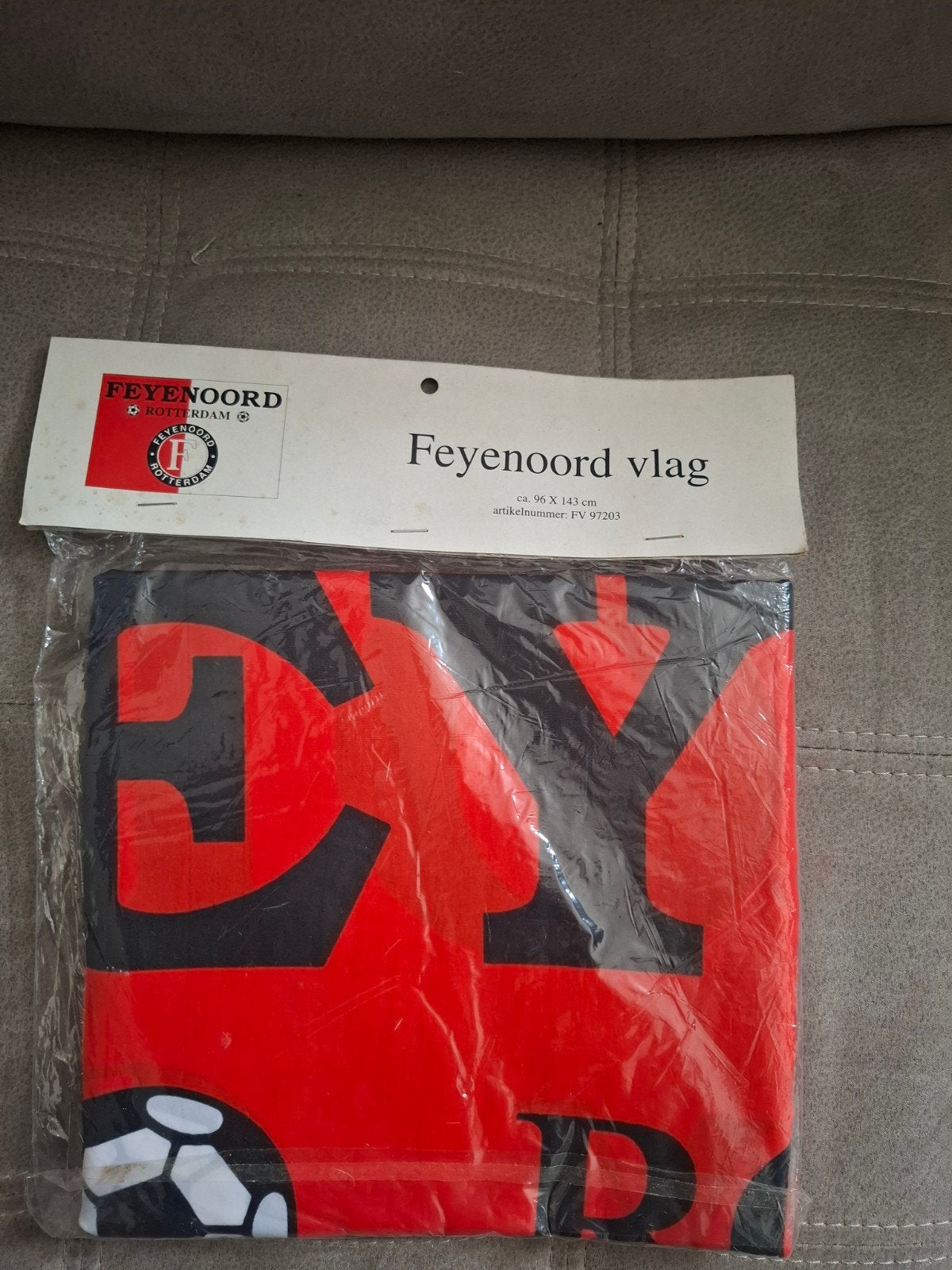 Feyenoord vlag 96 x 143cm, Diversen, Vlaggen en Wimpels, Ophalen of Verzenden