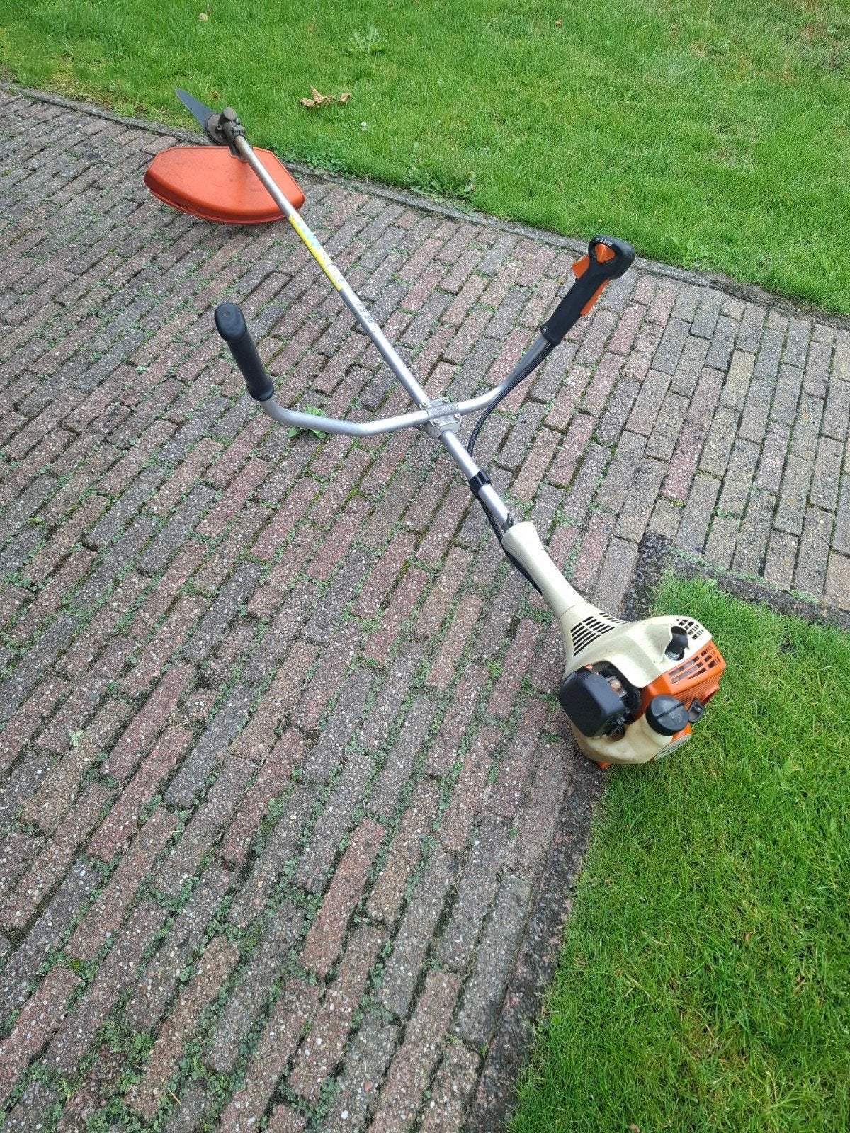 Stihl FS 55 bosmaaier, Ophalen, Gebruikt, Benzine-grasmaaier, Stihl