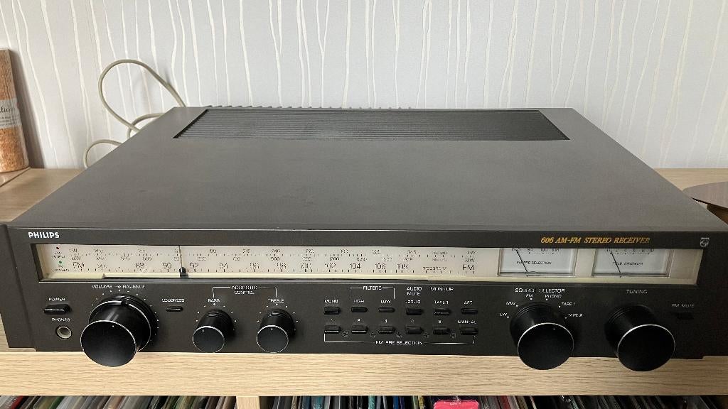 Philips Vintage Tuner / versterker, Overige systemen, Zo goed als nieuw, 60 tot 120 watt, Ophalen