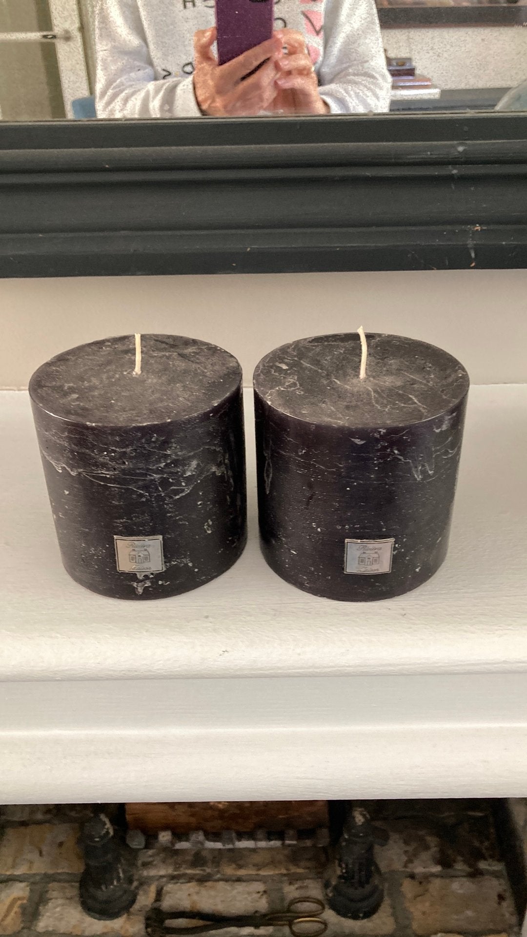 Riviera Maison Kaarsen - Set van 2, Huis en Inrichting, Woonaccessoires | Kandelaars en Kaarsen, Ophalen, Overige materialen, Gebruikt
