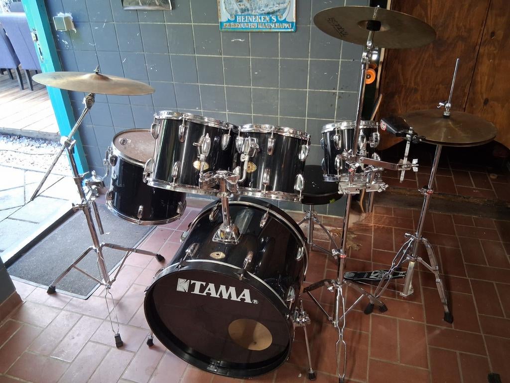 Compleet drumstel, Muziek en Instrumenten, Ophalen, Gebruikt, Tama