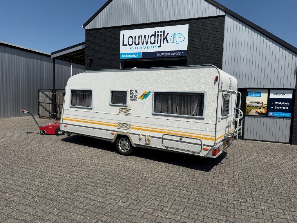 KNAUS Südwind 495 TF ’96 (Fransbed, Rondzit), Caravans en Kamperen, Caravans, Rondzit, Vast bed, Bedrijf, 6 tot 7 meter
