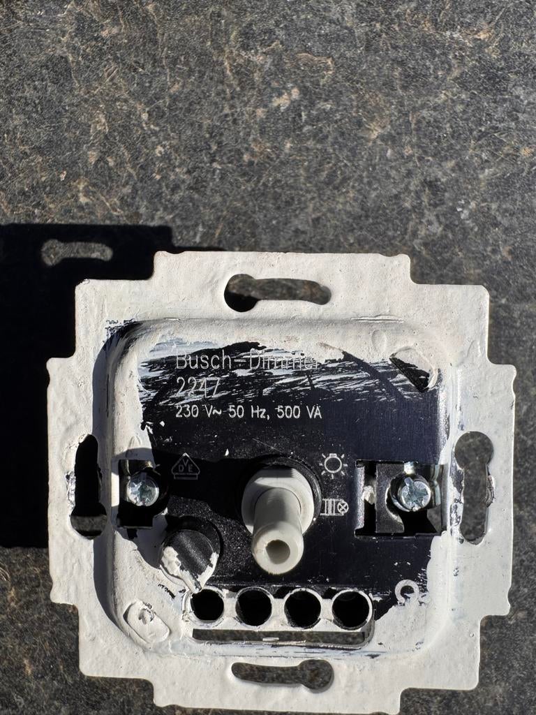 Busch-Jaeger dimmers (gebruikt), Ophalen of Verzenden, Gebruikt, Schakelaar