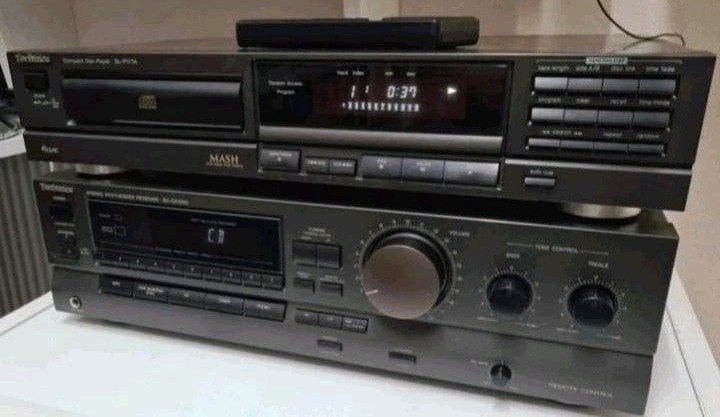 Technics set receiver sa-gx130d + cd speler sl-177a, Ophalen of Verzenden, Gebruikt, Philips