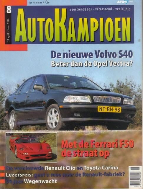 Autokampioen 8 1996 : Alfa Romeo 164 Q4 - Opel Vectra 2.0 CD, Ophalen of Verzenden, Gelezen, Algemeen