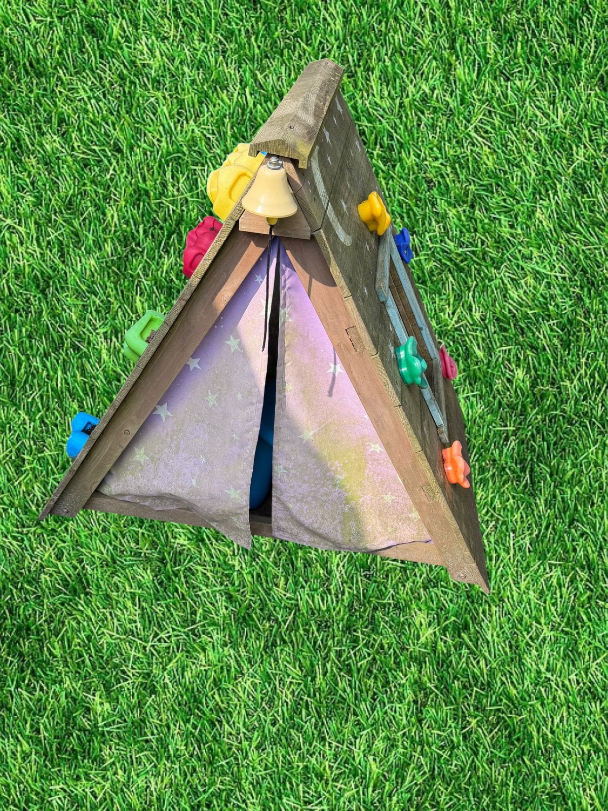 KidKraft Houten Klimhuisje / Speeltent met Klimstenen & Bel, Kinderen en Baby's, Ophalen of Verzenden, Gebruikt, Hout