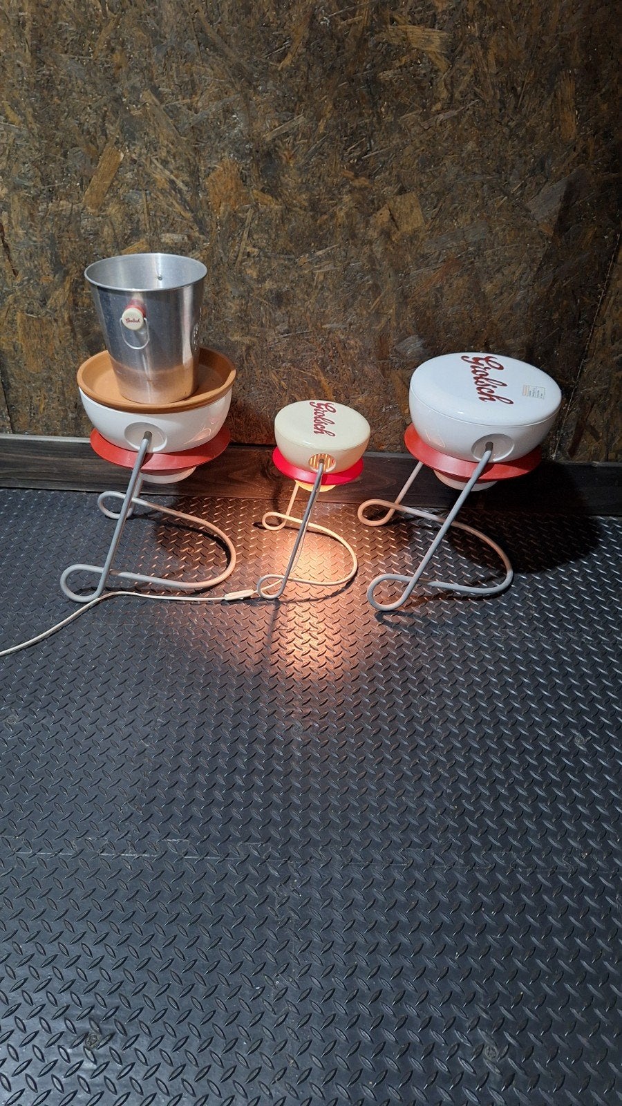 vintage grolsch tafeltjes en lamp, Ophalen, Zo goed als nieuw, Lichtbak of (neon) lamp