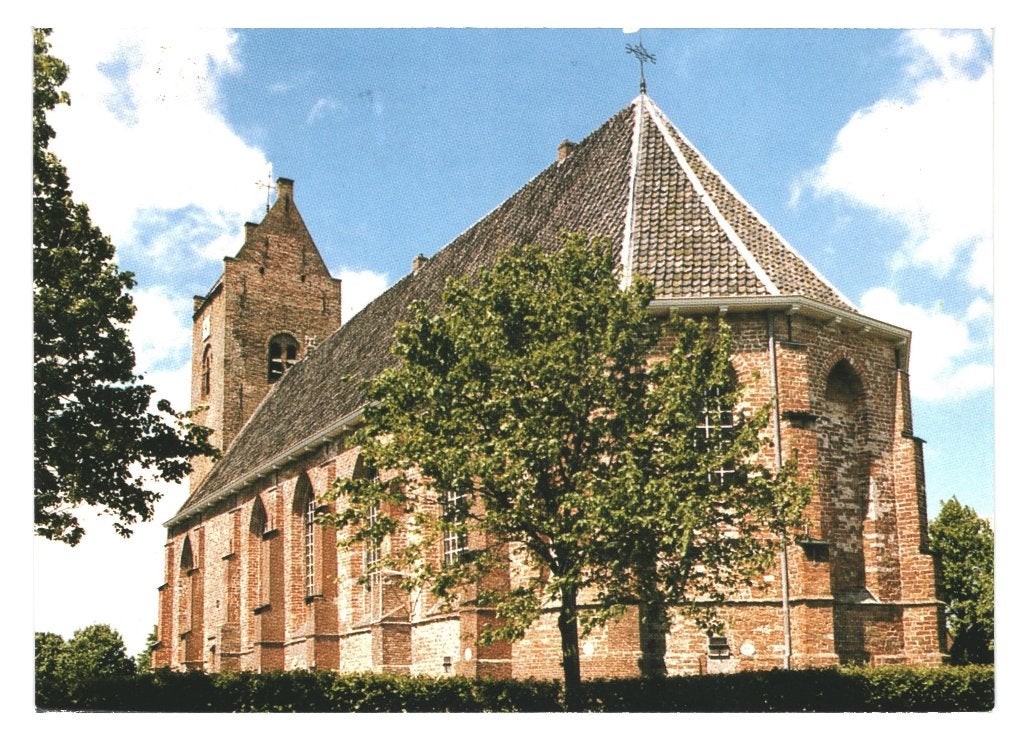 988265 Blija 80+ Fr Ned Herv Kerk _Gelopen met mooie zegel, Ophalen of Verzenden, 1980 tot heden, Gelopen, Friesland