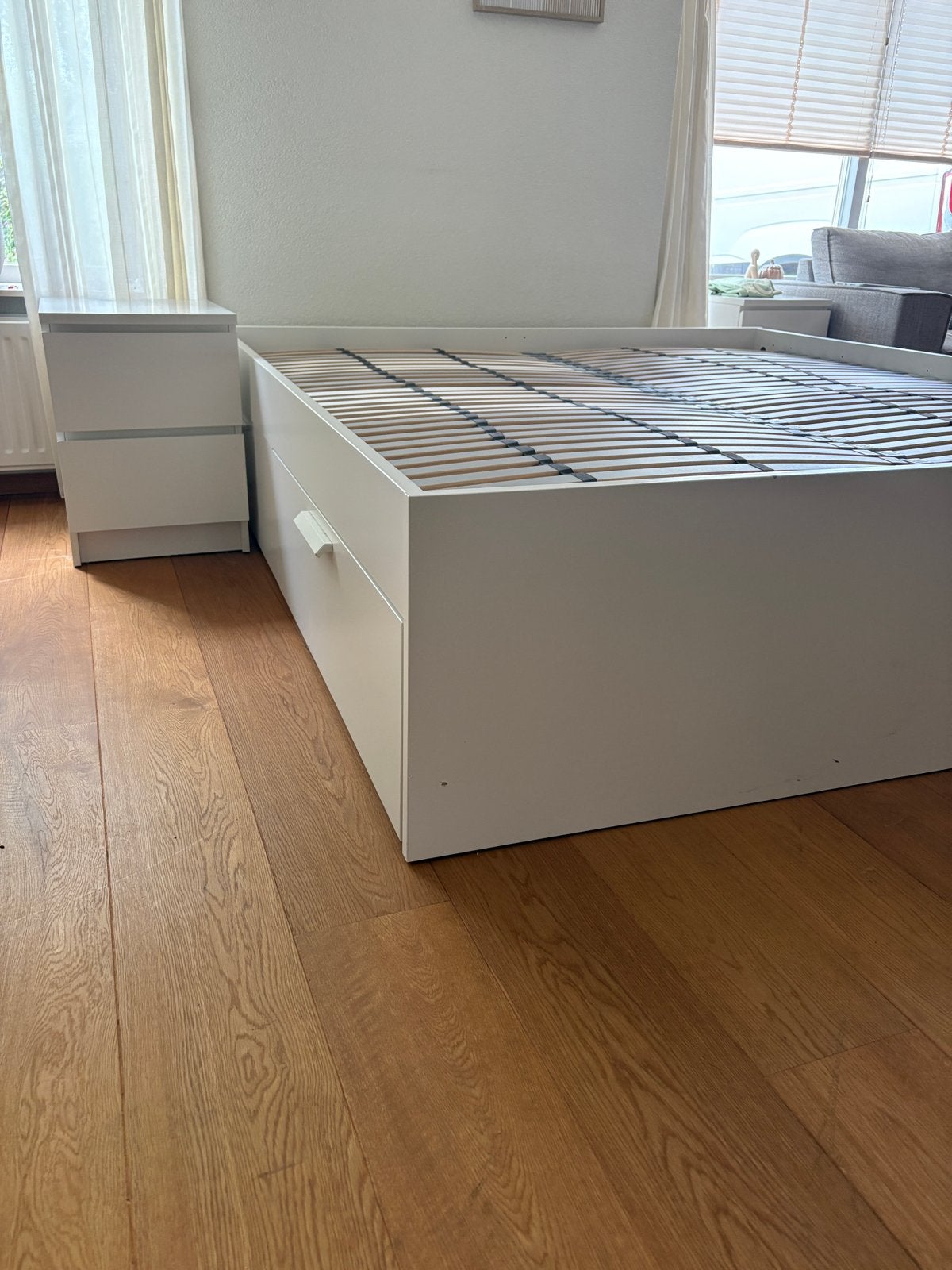 IKEA bedframe met lattenbodem, 180x200 cm