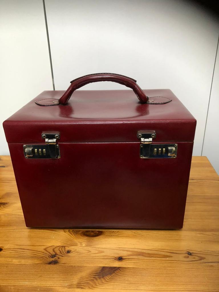 Vintage make-up koffer met slot zumpolle, Gebruikt, Ophalen of Verzenden, Met slot, Hardcase