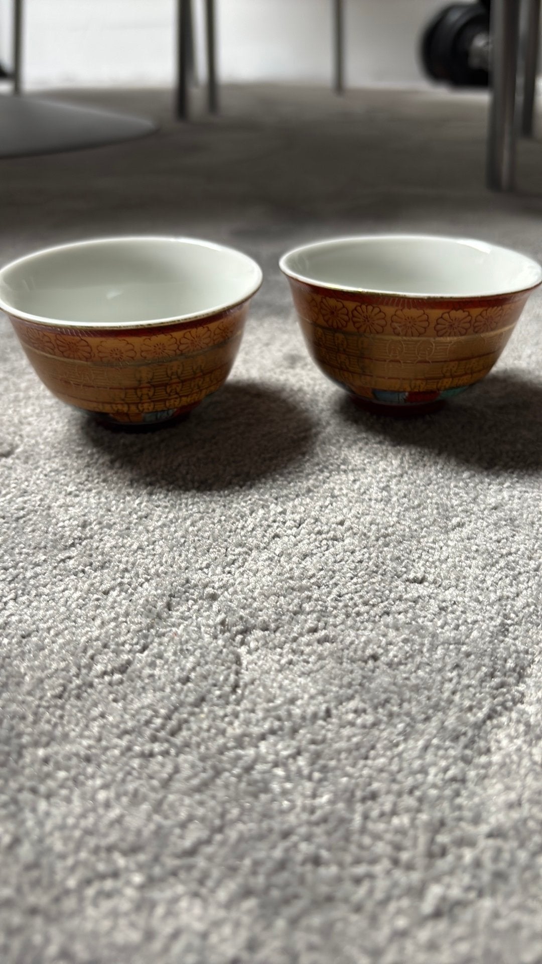 Zeldzame set 2x Antiek Japans Kutani Thousand Faces, Ophalen of Verzenden