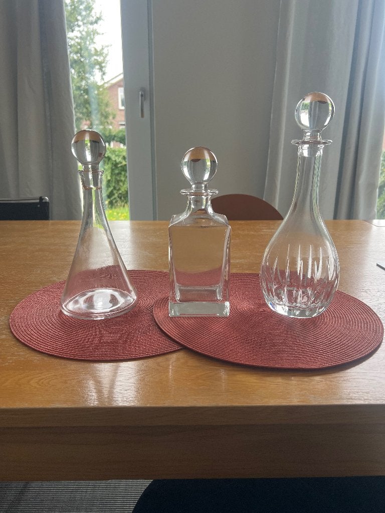 Kristallen karaffen voor drank, Antiek en Kunst, Ophalen of Verzenden