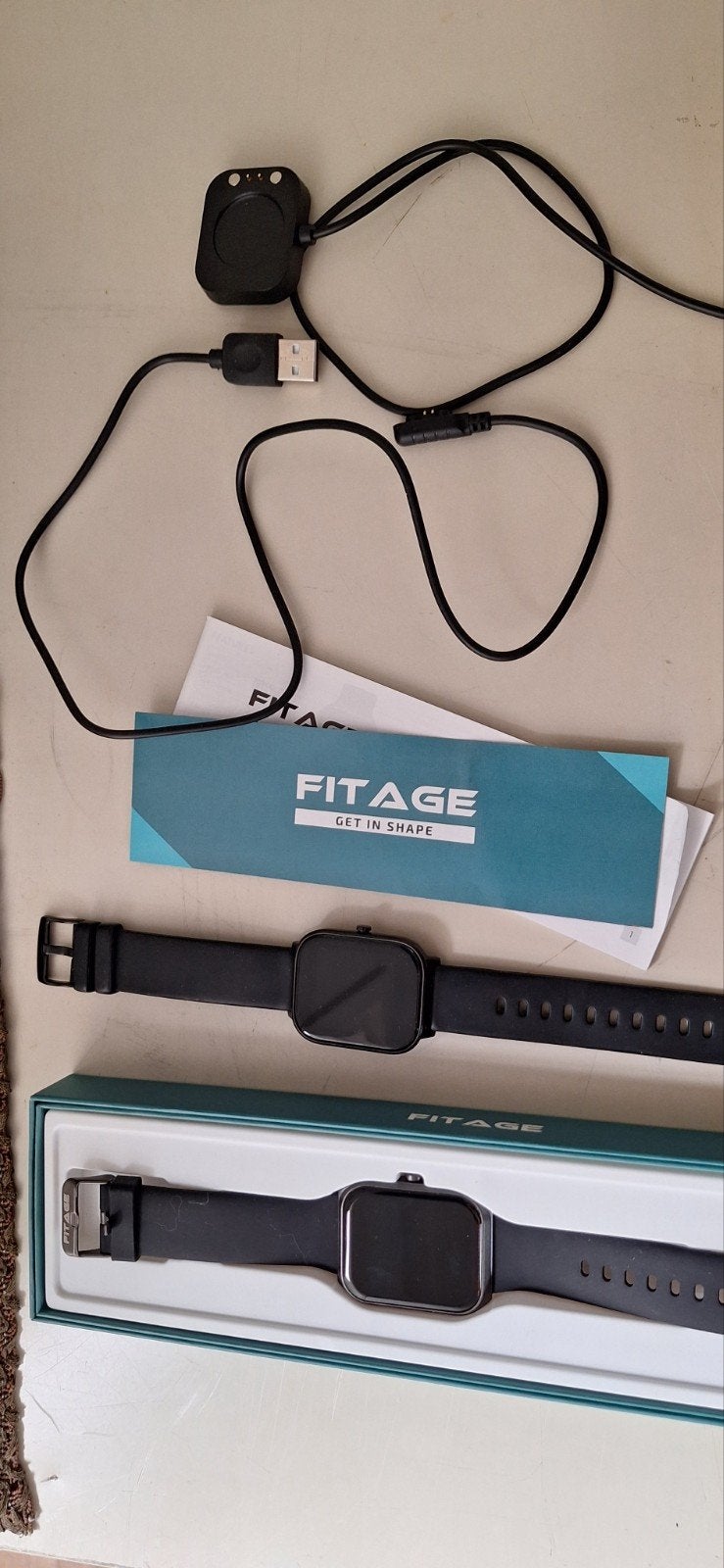 Nieuwe, ongebruikte Fit smartwatches, Ophalen, Nieuw, Zwart, Android