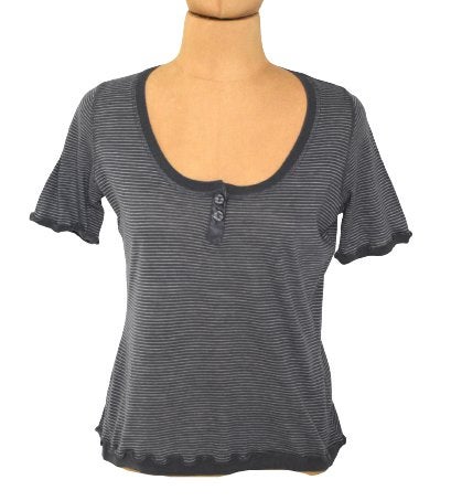 Sandwich shirt, shirtje, gestreept, grijs, Mt. S, Verzenden, Zo goed als nieuw, Korte mouw, Maat 36 (S)