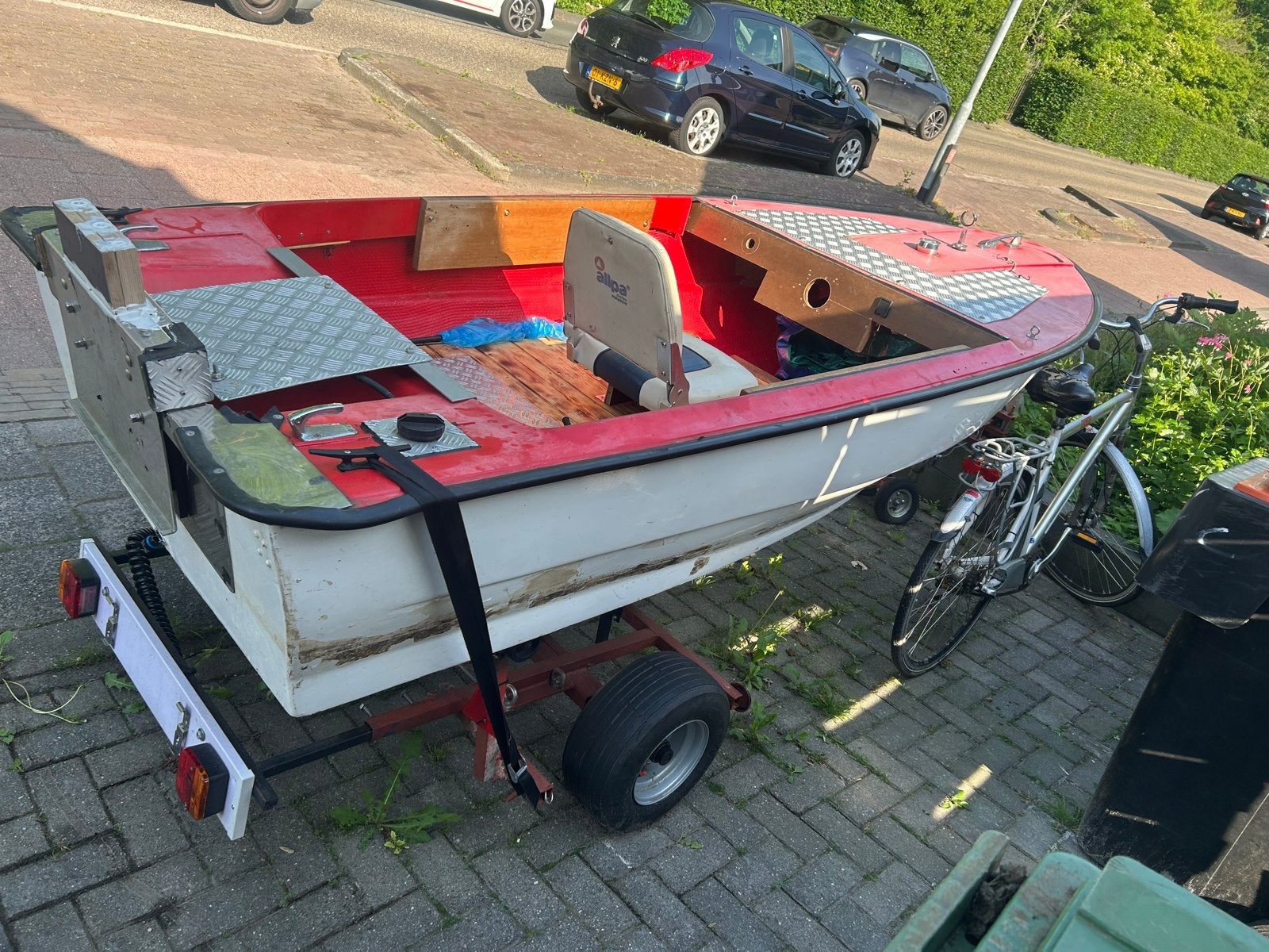 Bootje met trailer, Watersport en Boten, Ophalen of Verzenden, Gebruikt