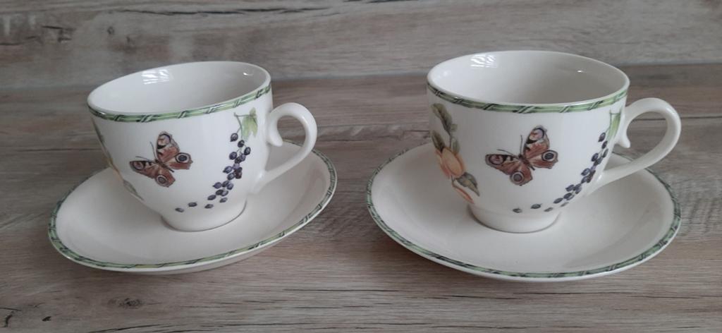Janneke Brinkman servies, JBS kop en schotel, Ophalen of Verzenden, Zo goed als nieuw, Overige stijlen, Kop(pen) en/of Schotel(s)