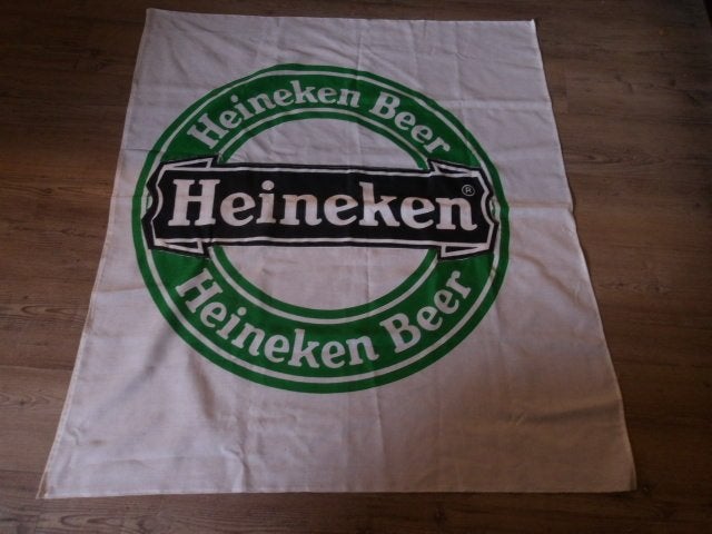 Heineken vlag (nr.14) 120x103 cm, Verzamelen, Ophalen of Verzenden, Nieuw, Overige typen, Heineken