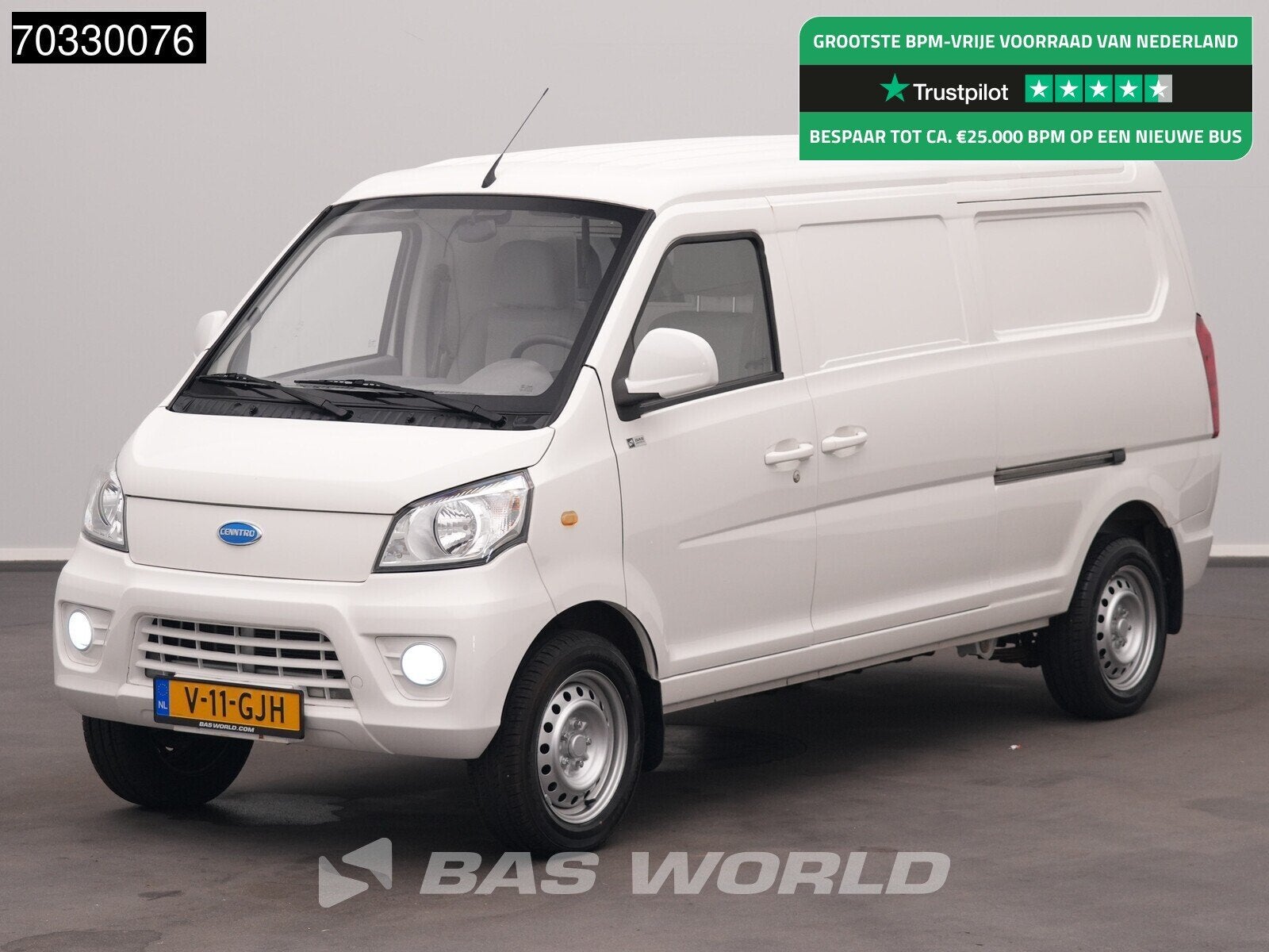 Cenntro Logistar 200V 100% Elektrisch 42kWh 260kmWLTP City 1, Auto's, Stof, Gebruikt, 82 pk, Wit